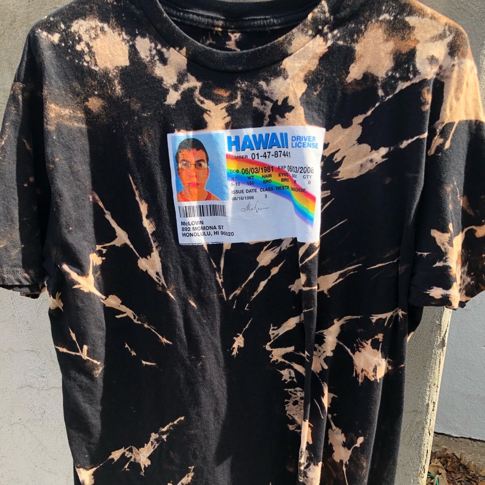 McLovin Bleach Dyed Tee L